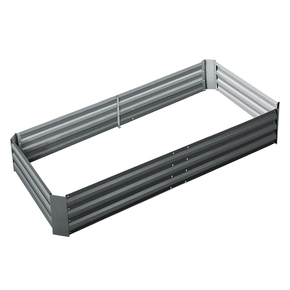 Green Fingers Raised Garden Bed — 180 x 90cm Galvanised Steel — Allure Home Collections