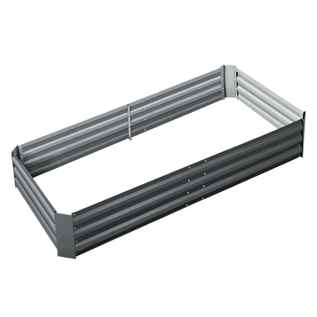Green Fingers Raised Garden Bed — 180 x 90cm Galvanised Steel — Allure Home Collections