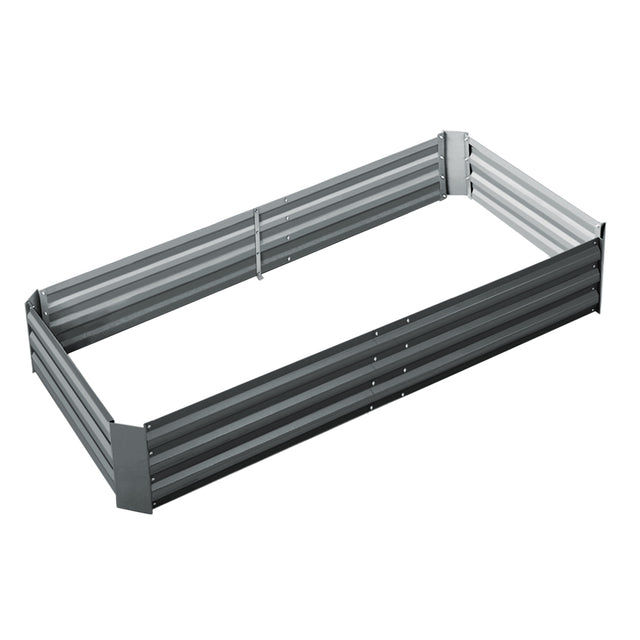 Green Fingers Raised Garden Bed — 210 x 90cm Galvanised Steel — Allure Home Collections