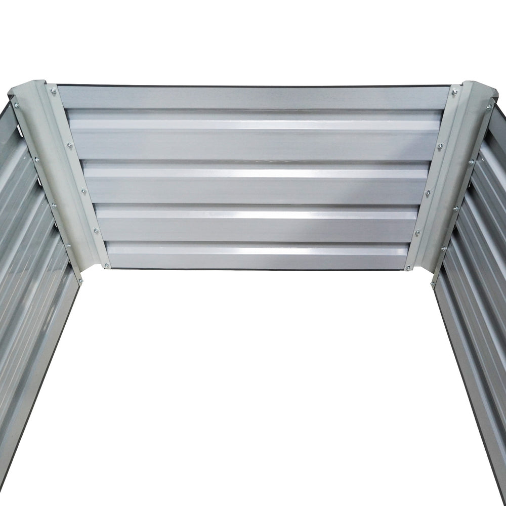 Green Fingers Raised Garden Bed — 240 x 80 x 45cm Galvanised Herb Planter — Allure Home Collections