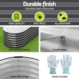 Green Fingers 9-in-1 Modular Raised Garden Bed — Corrosion-Resistant Galvanised Steel — Allure Home Collections