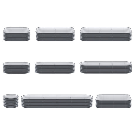 Green Fingers 9-in-1 Modular Raised Garden Bed — 40cm Height, Galvanised Steel — Allure Home Collections