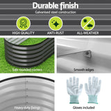 Green Fingers 9-in-1 Modular Raised Garden Bed — 40cm Height, Galvanised Steel — Allure Home Collections