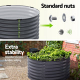 Green Fingers Raised Garden Bed — 90 x 45cm Galvanised Steel — Allure Home Collections
