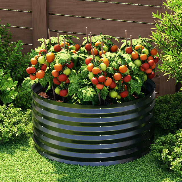 Green Fingers Raised Garden Bed — 90 x 45cm Galvanised Steel — Allure Home Collections