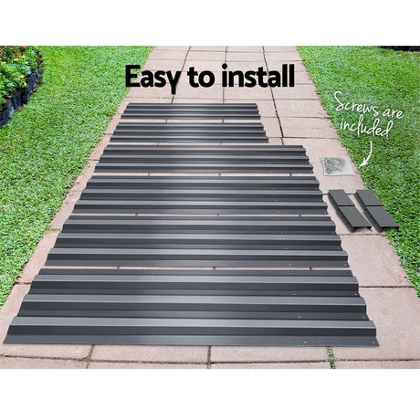 Green Fingers Raised Garden Beds — Pack of 2, 120 x 90cm Galvanised Steel — Allure Home Collections