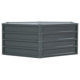 Green Fingers Square Raised Garden Beds — Pack of 2, 130 x 130 x 46cm Galvanised — Allure Home Collections