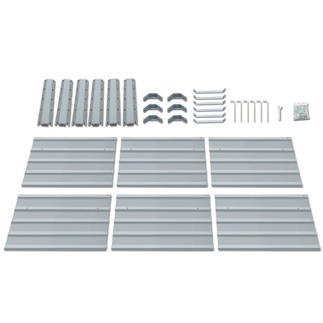 Green Fingers Square Raised Garden Beds — Pack of 2, 130 x 130 x 46cm Galvanised — Allure Home Collections