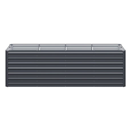 Green Fingers Raised Garden Bed — 320 x 80 x 77cm Tall Galvanised Herb Planter — Allure Home Collections