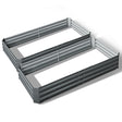 Green Fingers Raised Garden Beds — Pack of 2, 210 x 90cm Galvanised Steel — Allure Home Collections