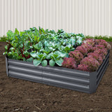 Green Fingers Raised Garden Beds — Pack of 2, 150 x 90cm Galvanised Steel — Allure Home Collections