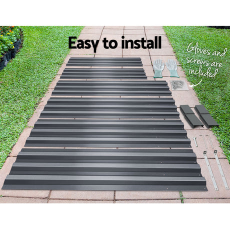 Green Fingers Raised Garden Beds — Pack of 2, 150 x 90cm Galvanised Steel — Allure Home Collections