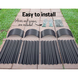 Green Fingers Oval Raised Garden Beds — Pack of 2, 160 x 80 x 42cm Galvanised — Allure Home Collections