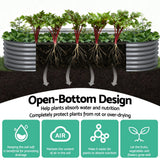 Green Fingers Oval Raised Garden Bed — 320 x 80 x 42cm Galvanised Steel — Allure Home Collections