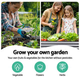 Green Fingers Oval Raised Garden Bed — 320 x 80 x 42cm Galvanised Steel — Allure Home Collections