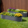 Green Fingers Oval Raised Garden Beds — Pack of 2, 320 x 80 x 56cm — Allure Home Collections