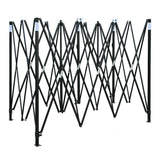 Side view of the white gazebo showing a 4.5 m side wall attached
