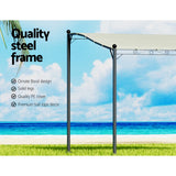 Square steel foot tube and leg detail on the iron art gazebo