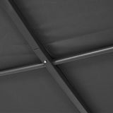 Grey PE canopy roof of the 312 x 260 cm iron art gazebo
