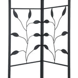 Grey PE canopy roof of the 4 x 3 m iron art garden gazebo