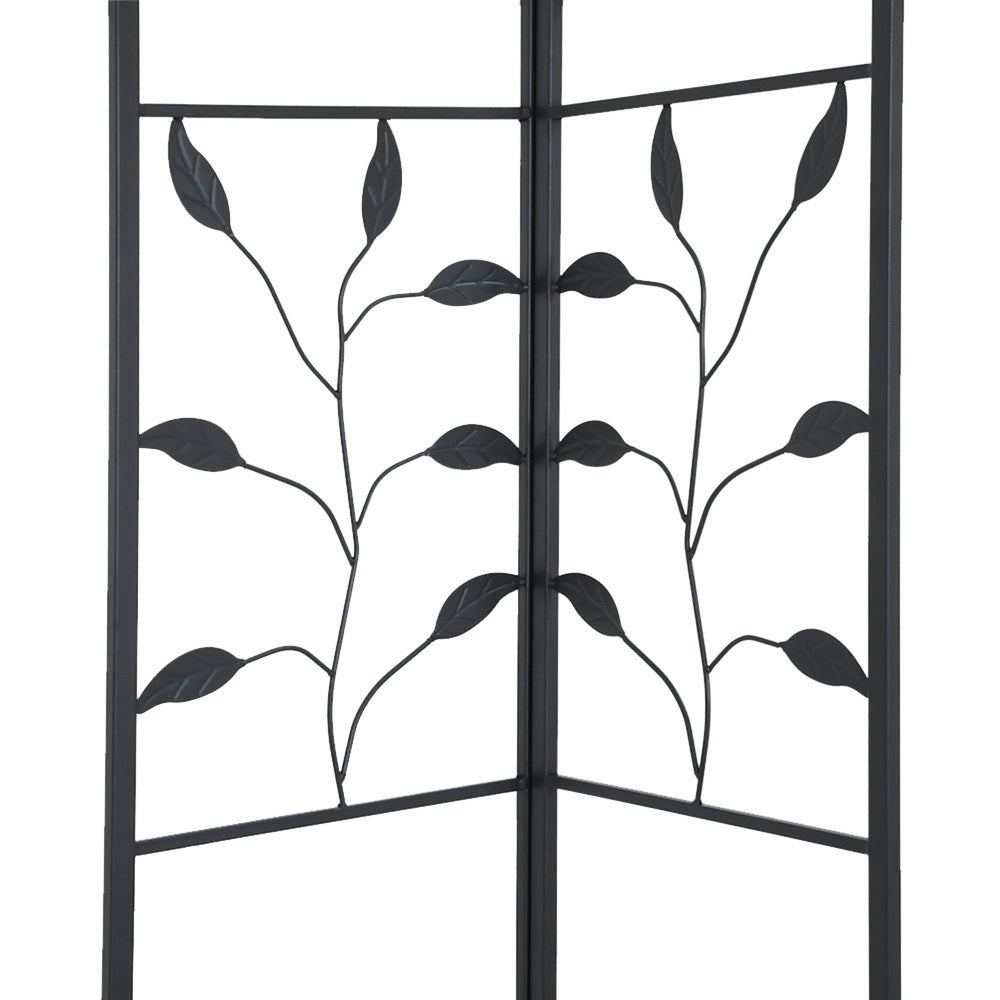 White PE canopy roof of the 4 x 3 m iron art garden gazebo