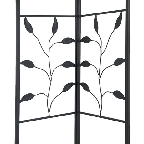 White PE canopy roof of the 4 x 3 m iron art garden gazebo