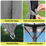 Powder coated steel post with hanging hook for lanterns