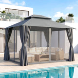Dimension diagram of the 300 x 300 x 275 cm gazebo
