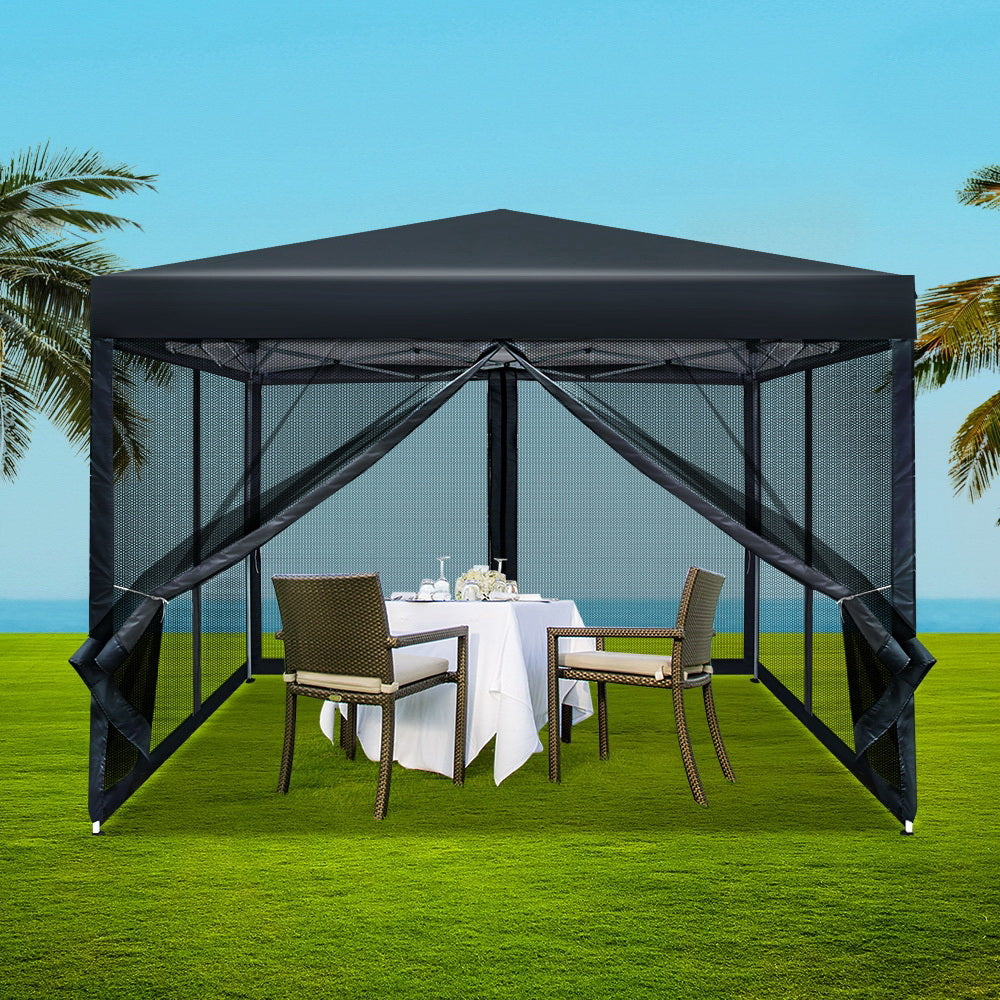 Pegs, ropes and black carry bag supplied with the gazebo