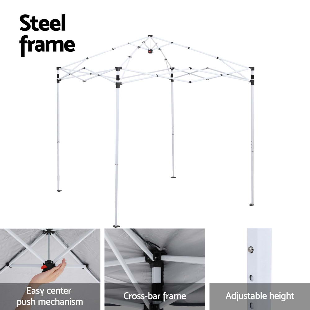 Gazebo packed into its carry bag with ropes and pegs