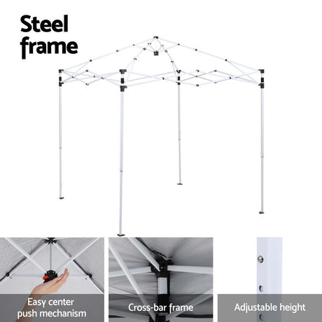 Gazebo packed into its carry bag with ropes and pegs