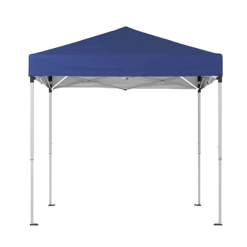 White fillable base pod clipped to the foot of a gazebo leg