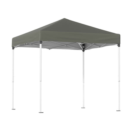 Dimension diagram of the 200 x 200 x 230 cm grey pop up gazebo