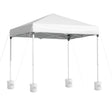 White 2 x 2 m pop up gazebo with four base pods on the legs