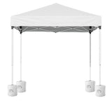 Base pod clipped to the foot of a white gazebo leg