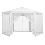 Gazebo frame, roof and mesh wall set laid out before assembly