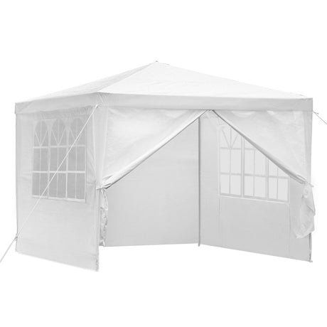 Gazebo accessories laid out including carry bag, pegs and guy ropes