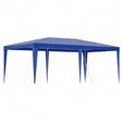 Blue 3 x 6 m open sided wedding gazebo set up on grass
