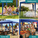Carry bag included with the blue 3 x 6 m marquee gazebo