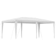 White 3 x 6 m open sided wedding gazebo set up on grass