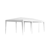 White 3 x 9 m wedding party marquee tent shown in full