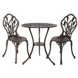 Edge Hill 3 Piece Outdoor Bistro Set, Bronze