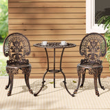 Balgal Beach 3 Piece Bistro Set, Bronze