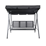 Jamberoo 3 Seater Porch Swing Chair Black image 3
