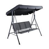 Jamberoo 3 Seater Porch Swing Chair Black image 7