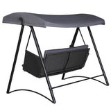 Shell Cove 3 Seater Porch Swing Chair Grey image 3