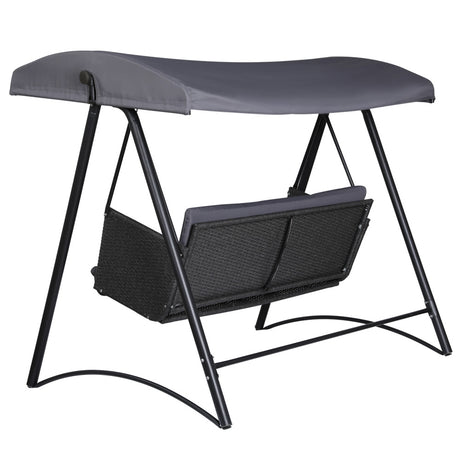 Shell Cove 3 Seater Porch Swing Chair Grey image 3
