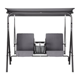 Gardeon Elegant Grey 2-Seater Outdoor Swing Chair