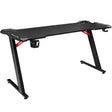 Artiss 140cm Gaming Desk with RGB LED Lighting Carbon Fibre Texture — Allure Home Collections