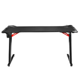 Artiss 140cm Gaming Desk with RGB LED Lighting Carbon Fibre Texture — Allure Home Collections